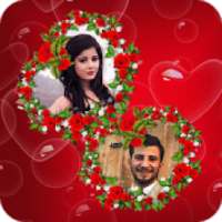 Love Heart Dual Photo Frame on 9Apps