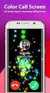 Color Phone Flash - Call Screen Themes 2018 screenshot 1
