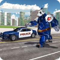 Police Panda Robot Shooting- Transform Robot Games