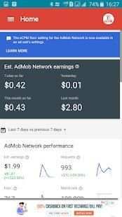 Admob earnings (admob) 2 تصوير الشاشة