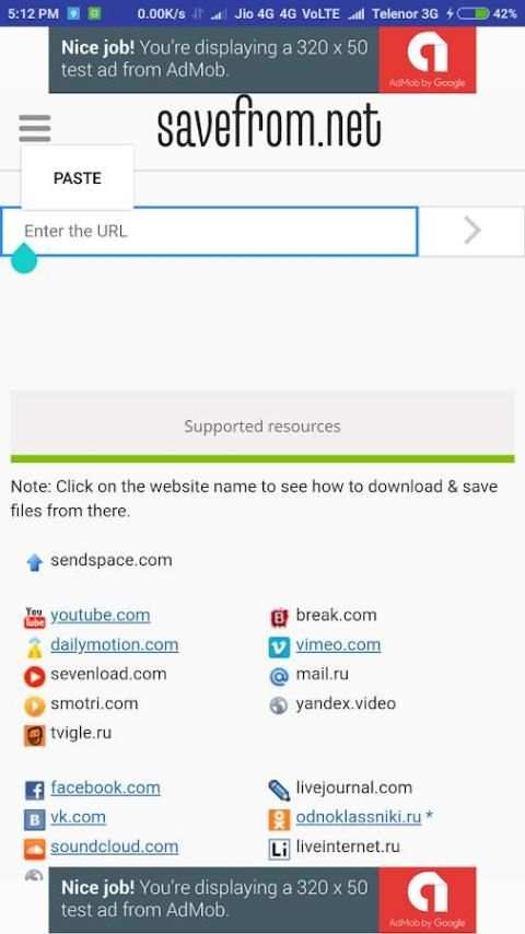 YouTube Downloader : SaveFrom.net screenshot 2