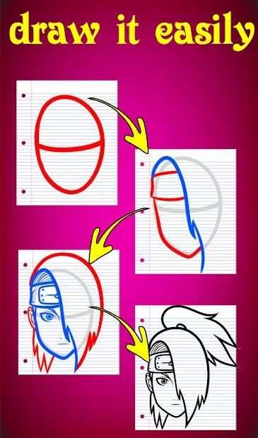how to draw naruto step by step screenshot 3