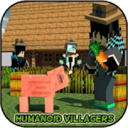 Mod Humanoid Villagers for PE + Map