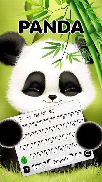 Panda Keyboard Theme स्क्रीनशॉट 2