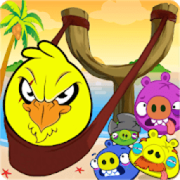 ikon Angry Chicken Knock Down - Knockdown Angry Pigs