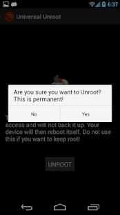 Universal Unroot screenshot 1