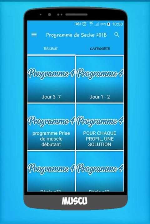 Programme Musculation Sèche Facile 2018 screenshot 3