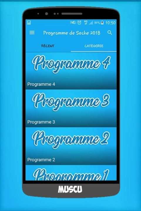 Programme Musculation Sèche Facile 2018 screenshot 1
