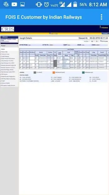 FOIS E-Customer by Indian Railways screenshot 2