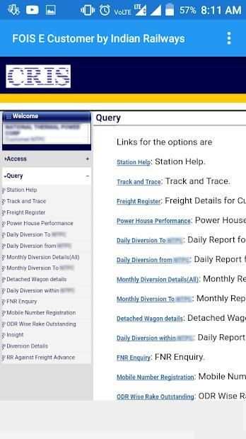 FOIS E-Customer by Indian Railways screenshot 5