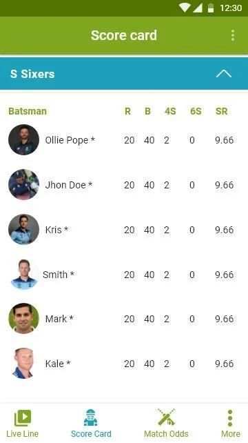 CricFever - Cricket Live Line screenshot 2