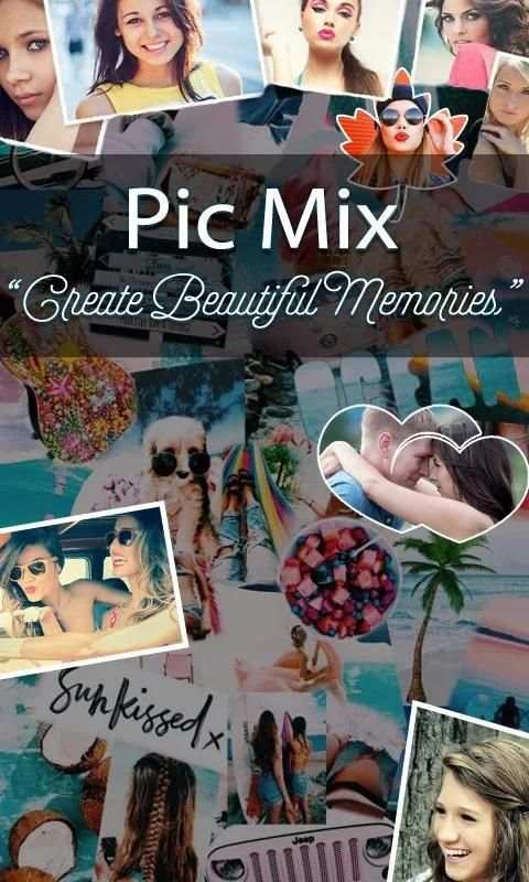 Pic Mix + Photo Collage Creator + New Photo Editor स्क्रीनशॉट 8