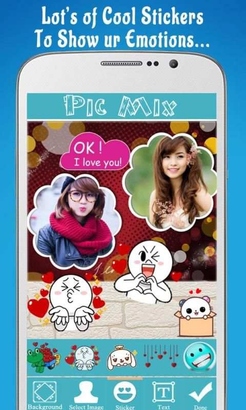 Pic Mix + Photo Collage Creator + New Photo Editor स्क्रीनशॉट 3