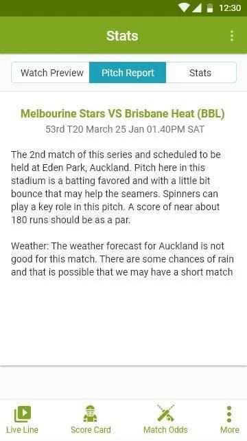 CricFever - Cricket Live Line screenshot 1
