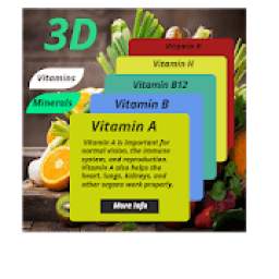 Vitamins and Minerals -3D View (Free)