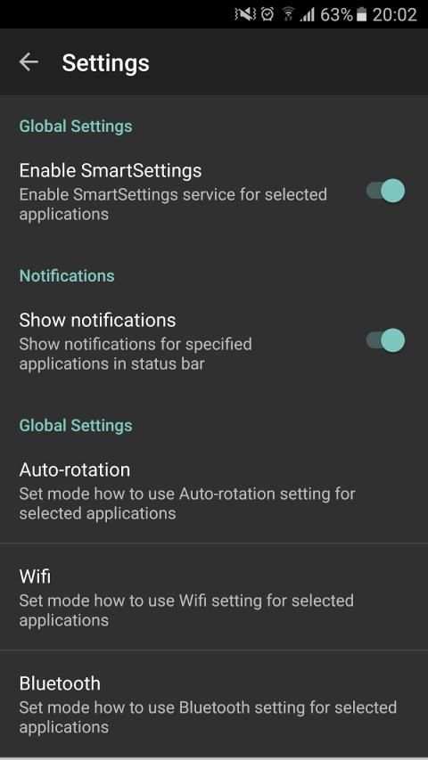 Smart Settings FREE स्क्रीनशॉट 1
