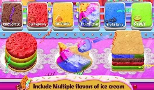 Ice Cream Sandwich Game 2018: Kids Free Cooking screenshot 3