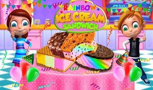 Ice Cream Sandwich Game 2018: Kids Free Cooking screenshot 1