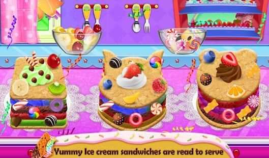 Ice Cream Sandwich Game 2018: Kids Free Cooking screenshot 2