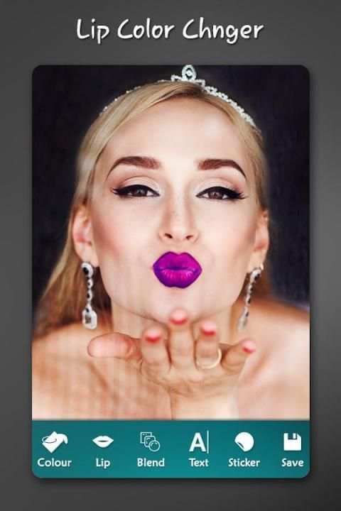 Lips Color Photo Editor - Lips MakeUp स्क्रीनशॉट 4