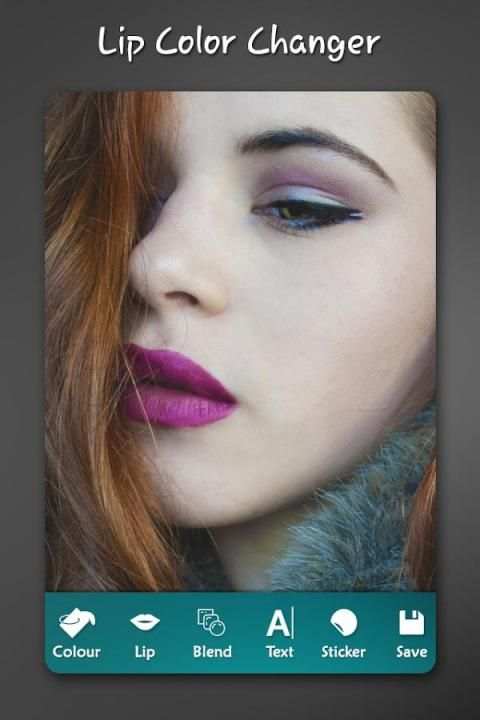 Lips Color Photo Editor - Lips MakeUp स्क्रीनशॉट 1