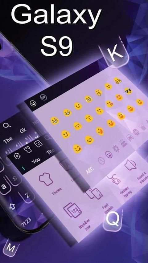 Keyboard for Galaxy S9 screenshot 1