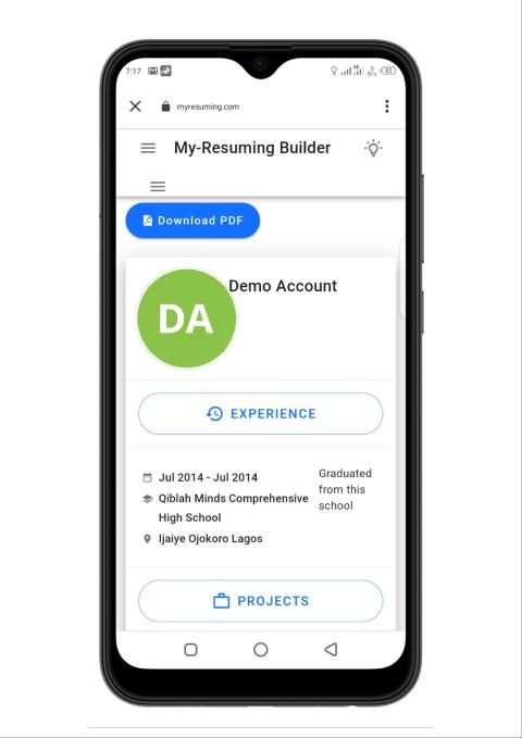 Cv Resume Builder 2020 स्क्रीनशॉट 2