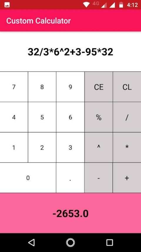 Custom Calculator स्क्रीनशॉट 1