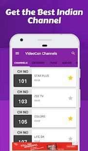 Channel list for Videocon d2h & Videocon Recharge screenshot 3