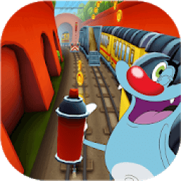 Subway Oggy Run Adventure icon