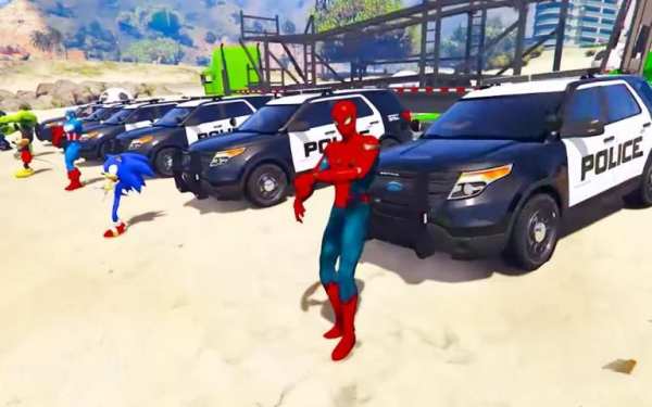 Police Car Superhero Racing Stunts Game screenshot 6