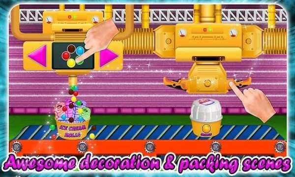Ice Cream Rolls Factory: Popsicle Candy Bar Games screenshot 3