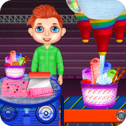 Ice Cream Rolls Factory: Popsicle Candy Bar Games icon