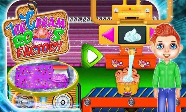 Ice Cream Rolls Factory: Popsicle Candy Bar Games screenshot 5
