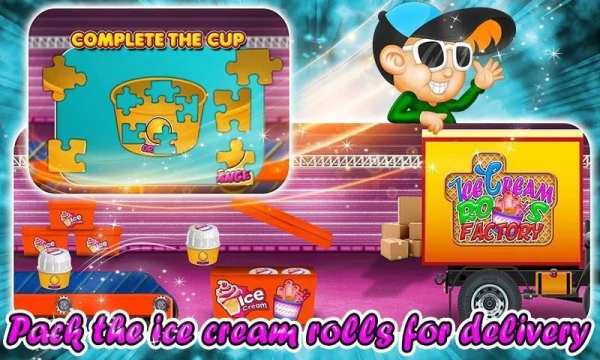 Ice Cream Rolls Factory: Popsicle Candy Bar Games screenshot 1