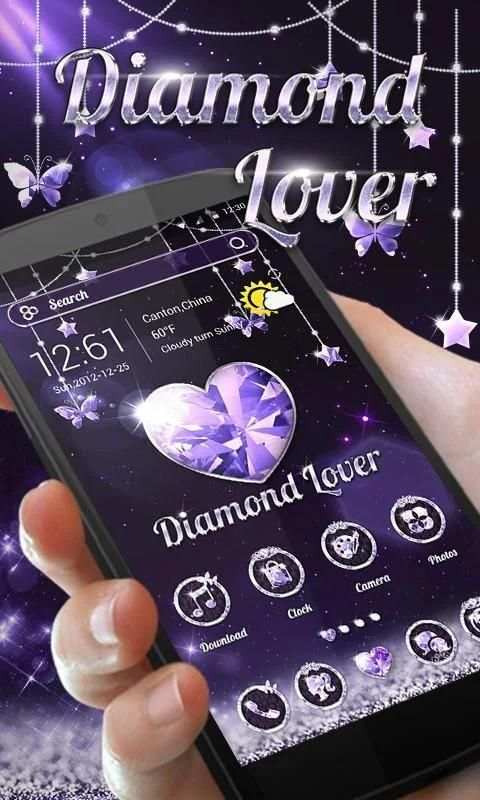 Diamond Lover Go Launcher Theme screenshot 4