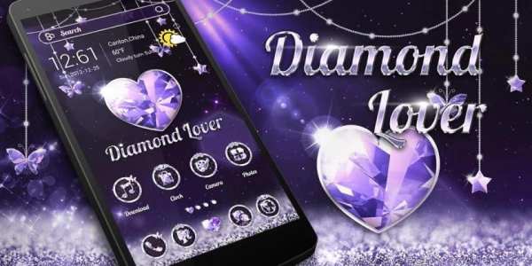 Diamond Lover Go Launcher Theme screenshot 1