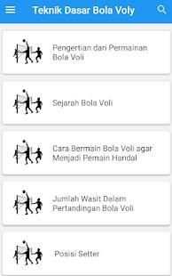 Teknik Dasar Permainan Bola Voli screenshot 3