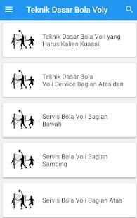 Teknik Dasar Permainan Bola Voli screenshot 2