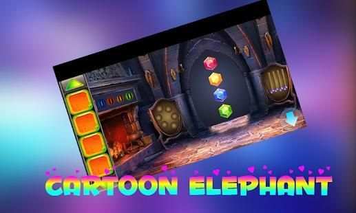 Best Escape Games -17 Cartoon Elephant Rescue Game स्क्रीनशॉट 6