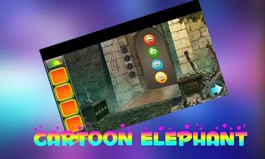 Best Escape Games -17 Cartoon Elephant Rescue Game स्क्रीनशॉट 7