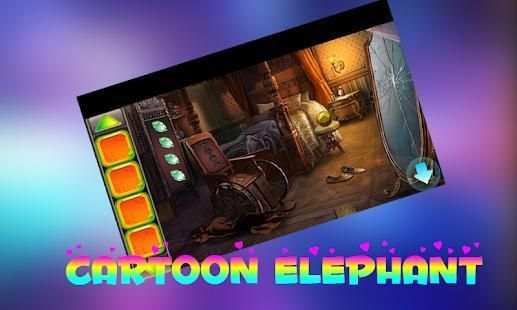 Best Escape Games -17 Cartoon Elephant Rescue Game स्क्रीनशॉट 1