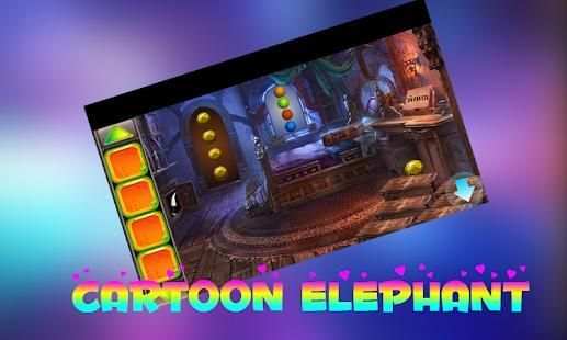 Best Escape Games -17 Cartoon Elephant Rescue Game स्क्रीनशॉट 3