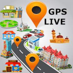 GPS live Street Maps and Driving Voice Navigation