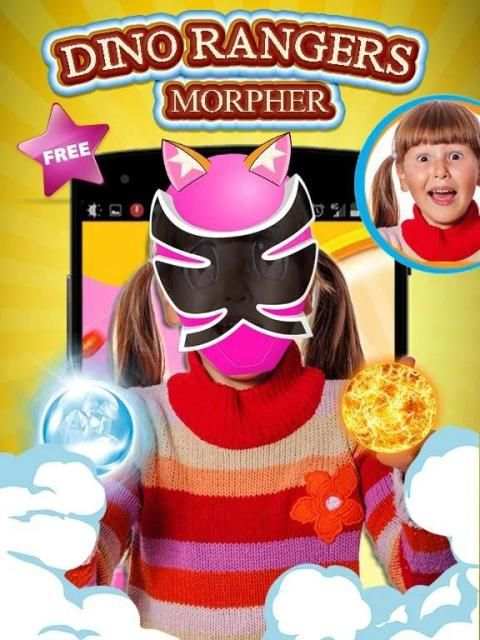 Dino Rangers Face Morpher screenshot 1