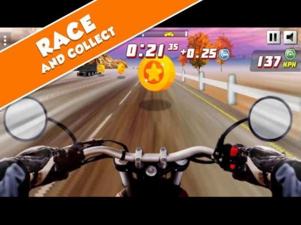 Highway Rider Extreme - 3D Motorbike Racing Game स्क्रीनशॉट 1