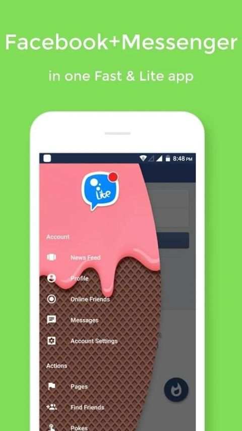 Lite for Facebook Messenger- Fame Messenger screenshot 4