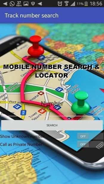 Mobile number Search & Tracker screenshot 1