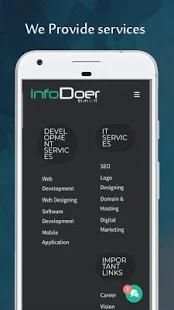 InfoDoer - Software | Web | Mobile APP Solutions स्क्रीनशॉट 2