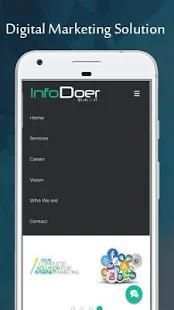 InfoDoer - Software | Web | Mobile APP Solutions स्क्रीनशॉट 3